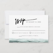 ソフィア |熱帯海水彩RSVPカード 招待状 (正面)