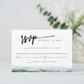 ソフィア |熱帯海水彩RSVPカード 招待状 (スタンド正面)