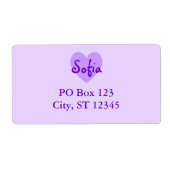ソフィア（紫） ラベル (正面)