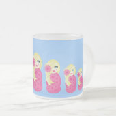 ソフィアBabushkaの曇らされたガラスのマグ フロストグラスマグカップ (正面右)