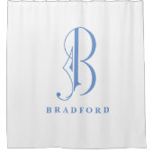 ソフィセレーショエレガントンとモノグラムBカスタム シャワーカーテン (正面)