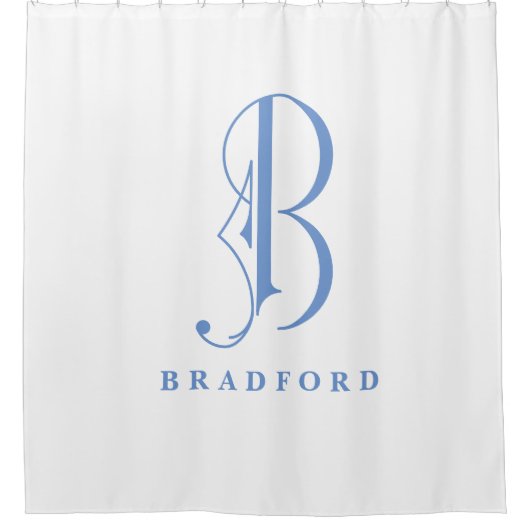 ソフィセレーショエレガントンとモノグラムBカスタム シャワーカーテン (正面)