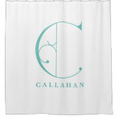 ソフィセレードモノグラムCカスタム シャワーカーテン (正面)