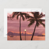 ソフィテルマエバビーチからモーレアサンセットホテル ポストカード (正面/裏面)