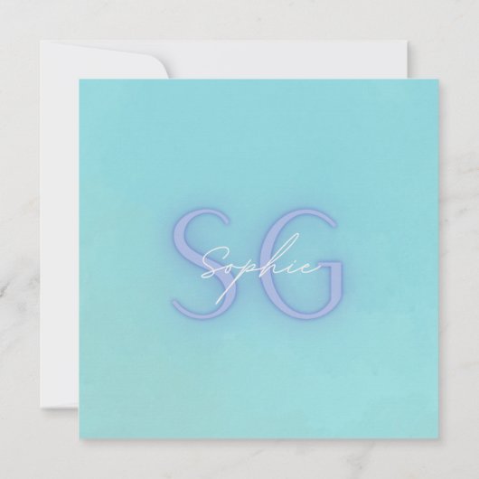 ソフィーのバルミツワー招待状 招待状 (裏面)