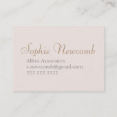 ソフィーの名刺 名刺 (裏面)