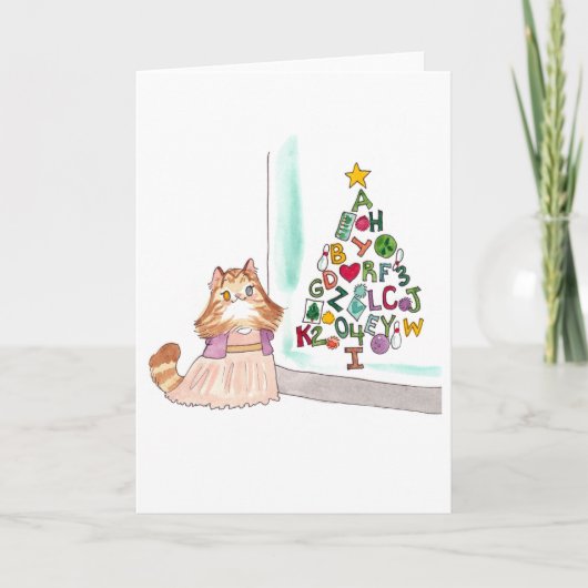 ソフィーの木のグリーティングカード カード (正面)