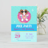 ソフィードッグプールパーティの招待状 招待状 (スタンド正面)