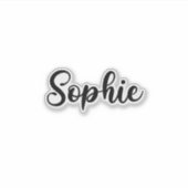 ソフィー名前 - 手書きカリグラフィー シール (正面)
