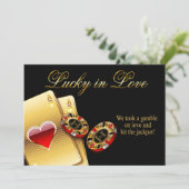 ソフィー結婚カジノ頼スタイルのチップ内の名前 招待状 (スタンド正面)