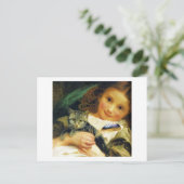 ソフィー・アンダーソンの『子猫の少女』 ポストカード (スタンド正面)