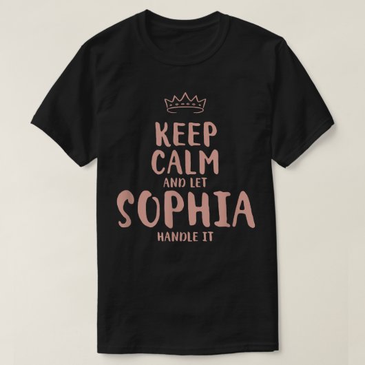 ソフィ保アムパーソナライズされた名フレンズおもしろいB Tシャツ (デザイン正面)