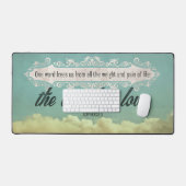 ソフォク感動的ル引用文「愛」 デスクマット (キーボード&マウス)