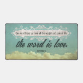 ソフォク感動的ル引用文「愛」 デスクマット (正面)