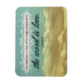 ソフォク感動的ル引用文「愛」フレキシブル マグネット (縦)