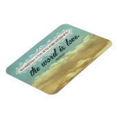 ソフォク感動的ル引用文「愛」フレキシブル マグネット (左側)