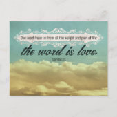 ソフォク感動的ル引用文「愛」 ポストカード (正面)