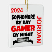 ソフォモア遊はビデオゲームを愛 セラミックオーナメント (右)