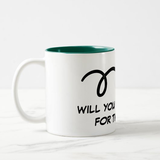 ソフカスタムトボールの提案またはホココーヒーマグの贈答品 ツートーンマグカップ (左)