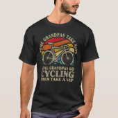 ソフグランパステイク昼寝実在スグランパスゴーサイクリングT Tシャツ (正面)