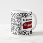 ソフグレイハウンド（子犬）怠惰な眠おもしろいり ジャンボコーヒーマグカップ (正面右)