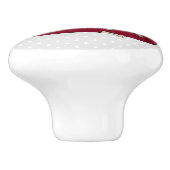 ソフグレイハウンド（子犬）怠惰な眠おもしろいり セラミックノブ (側面)