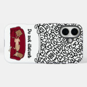 ソフグレイハウンド（子犬）怠惰な眠おもしろいり Case-Mate iPhoneケース (裏面 (横))