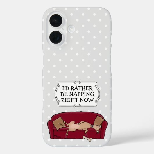 ソフグレイハウンド(子犬)怠惰な眠おもしろいり Case-Mate iPhoneケース (裏面)