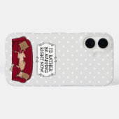 ソフグレイハウンド(子犬)怠惰な眠おもしろいり Case-Mate iPhoneケース (裏面 (横))