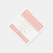 ソフティーティーバラブライダルシャワー スタンダードカクテルナプキン (角)