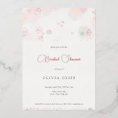 ソフティーティーバラブライダルシャワー 箔招待状 (正面)