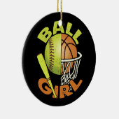 ソフトおもしろいボール女子 セラミックオーナメント (右)