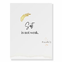 ソフトが弱くない – 落ち着いたミニマル引用文Tシャツf