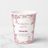 ソフトさくらんぼブロッサム桜ベビーシャワー 紙コップ (正面)
