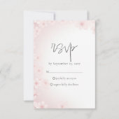 ソフトさくらんぼBlossom RSVP応答カード 出欠カード (正面)