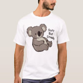 ソフトだけど強い かわいいコアラ Tシャツ (正面)
