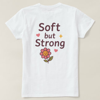 ソフトだけど強い - かわいいパステルフラワーケース Tシャツ