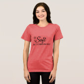 ソフトだけど折れない | 女性の強さの引用句 | M トライブレンドＴシャツ (正面全面)