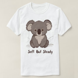 ソフトだけど着実に進む かわいいコアラ Tシャツ