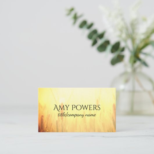 ソフトでドリームタイプの自然名刺の両面 名刺 (スタンド正面)