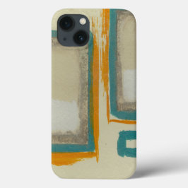 ソフトでボールドなロスコの抽象画にインスパイアされたデザイン iPhone 13ケース