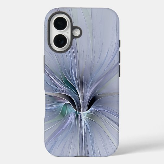 ソフトで上品なモダンフラワーのスマホケース Case-Mate iPhoneケース (裏面)