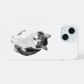 ソフトで心地よいシルエット iPhone 15ケース (裏面横)