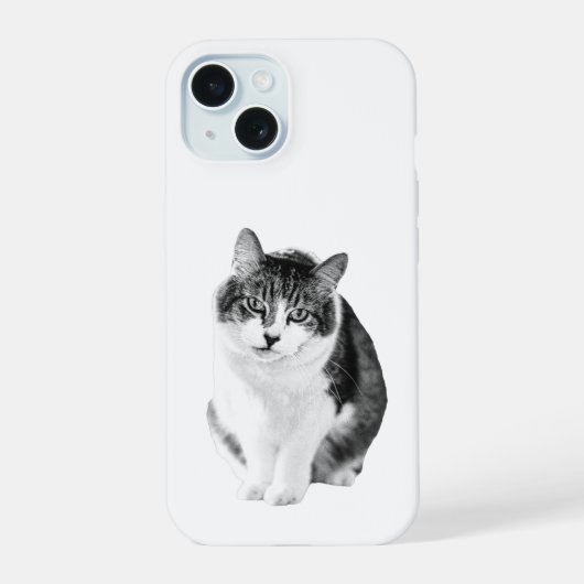 ソフトで心地よいシルエット iPhone 15ケース (裏面)