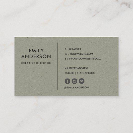 ソフトで繊細なアクアモダン抽象芸術幾何学芸術 名刺 (裏面)