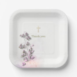 ソフトとエレガントゴールデンクロス紙プレート ペーパープレート