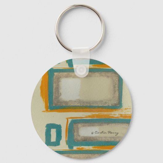 ソフトとロはっきりしたスコインスパイア抽象芸術 キーホルダー (正面)