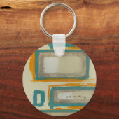 ソフトとロはっきりしたスコインスパイア抽象芸術 キーホルダー (正面)