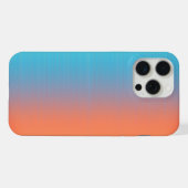 ソフトなオレンジとブルー iPhoneケース (裏面横)