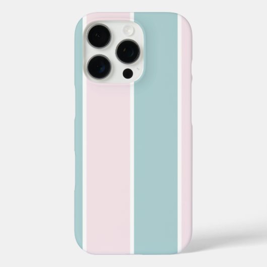 ソフトなカラーの縦ストライプ柄デザイン Case-Mate iPhoneケース (裏面)